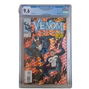 Marvel Comics Venom: Funeral Pyre #1 CGC graded 9.6 White Pages 8/93 Pun…